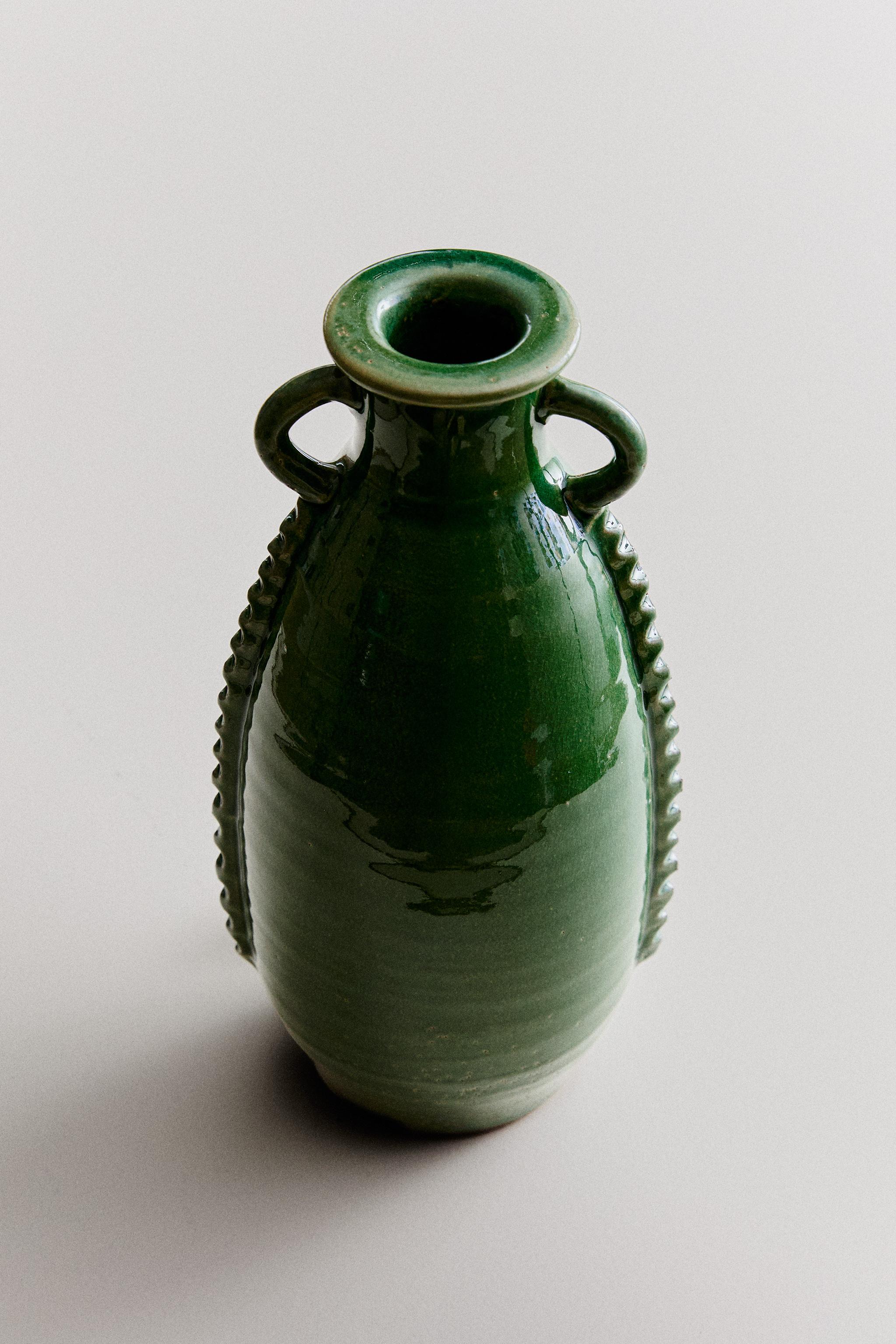 DECORATIVE TERRACOTTA VASE